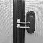 vidaXL Ensemble de valises à roulettes quatre pièces Argenté