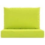vidaXL Coussins de palette 2 Pièces vert vif tissu oxford