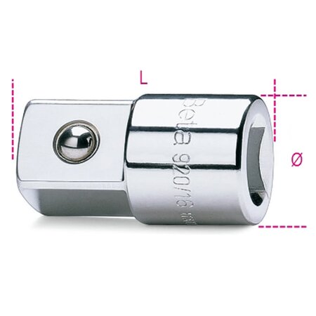 Beta Tools Adaptateur 920/16 1/2" femelle pour adaptateurs mâle 3/4"