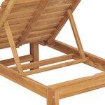vidaXL Chaises longues 2 Pièces Bois de teck solide