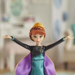 Disney la reine des neiges 2 - poupée princesse disney anna chantante (français) en tenue de reine - 27 cm