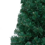 vidaXL Sapin de Noël artificiel moitié avec support vert 120 cm PVC