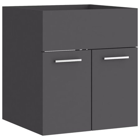 vidaXL Armoire d'évier Gris 41x38 5x46 cm Aggloméré