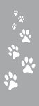 Pochoir 15 x 40 cm Frise pattes de chat