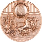 SPARTA 50g Copper monnaie 1 Dollars Cook Islands 2023