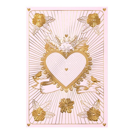 Carte Saint-valentin - Cœur Doré - Draeger paris