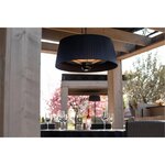 Sunred Chauffage suspendu Artix compact 1500W Halogène Noir ARTIX C-HB