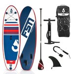 Paddle gonflable nero 9'0 - 274 x 79 x 13 cm - stand up paddle avec pagaie  leash  pompe et sac de transport