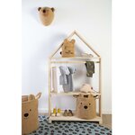 Childhome panier de rangement teddy 40x40x40 cm beige