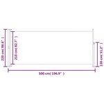 vidaXL Auvent latéral rétractable de patio 220x500 cm Noir