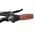 Vélo de ville électrique 26'' - Surpass - 6 vitesses Shimano - Freins a disque - 10 Ah - Gris
