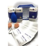 Pack complet nettoyage pour appareils auditifs: lingettes - pastilles déshydratantes - poire soufflante - porte piles