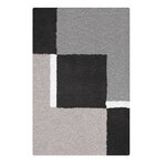 Kleine Wolke Tapis de bain Dakota Platinum 60x90 cm Gris et noir