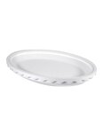 (lot  25 plateaux) plateau de fruits de mer 6-8 parts de forme ovale 70 x 40 x 7mm