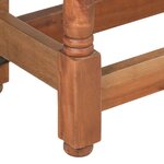 vidaXL Table de salle à manger Rond 110x76 cm Bois de manguier massif