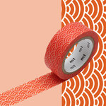 Masking Tape MT vague seigaiha orange