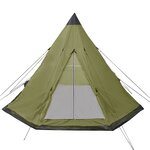 vidaXL Tente pour 4 personnes Vert