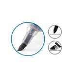 Marqueur pour tableau blanc maxiflo flex-feel  bleu pentel