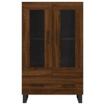vidaXL Buffet haut chêne marron 69 5x31x115 cm bois d'ingénierie