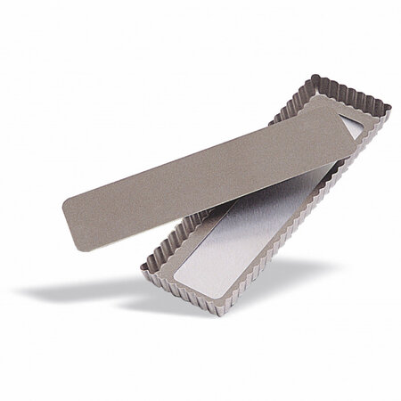 Moule à tarte rectangulaire fond amovible l 35 cm - pujadas -  - acier2