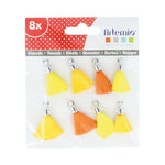 Pompon jaune 8 pièces