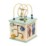 Cube d activites 5-en-1 en bois