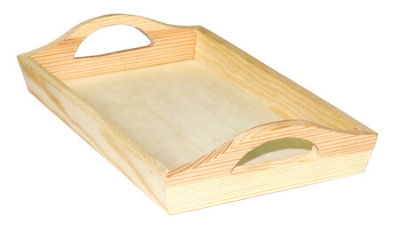 Plateau en bois 21 5 x 13 x 4 cm