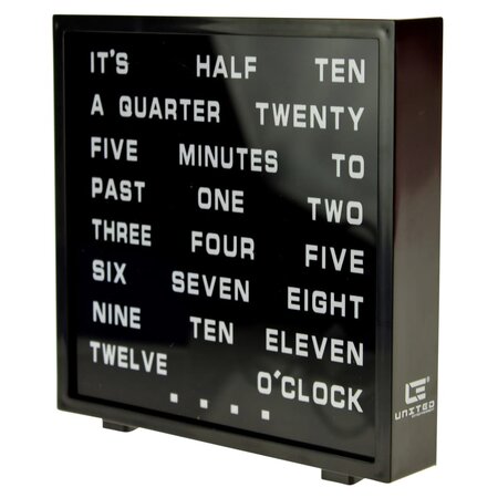 United Entertainment Horloge à mots anglais à LED 16 5x17 cm