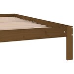 vidaXL Cadre de lit Marron miel Bois de pin massif 200x200 cm