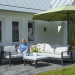 Madison Housse de meubles d'extérieur 320 x 255 x 70 cm Gauche Gris
