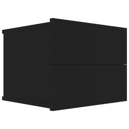 vidaXL Table de chevet Noir 40 x 30 x30 cm Aggloméré