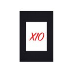 Lot de 10 passe-partouts standard noir pour cadre et encadrement photo - Nielsen - Cadre 50 x 70 cm - Ouverture 29 x 44 cm