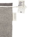 Tapis en laine gris  à franges - 120 x 170 cm
