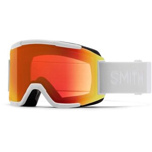 SMITH Masque de ski Squad - Homme - Blanc Vapor Chroma Pop Photochromic Rouge miroir S3-S2