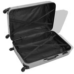 vidaXL Ensemble de valises à roulettes quatre pièces Argenté