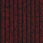 vidaXL Paillasson rayé Rouge 80x120 cm