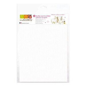 36 feuilles azymes blanches A4 pour nougat