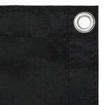 vidaXL Écran de balcon Noir 120x600 cm Tissu Oxford
