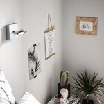 Philips - spot orientable mural millennium led l11 cm - aluminium