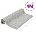 vidaXL Gazon artificiel avec picots 4x1 m Gris