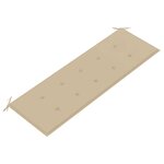 vidaXL Banc de jardin avec coussin 157 cm Bois d'acacia massif