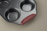 Moule à muffins avec revêtement anti-adhésif - 31 x 18 cm - En acier carbone - Convient aux fours