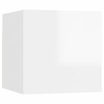 vidaXL Ensemble de meuble TV 8 Pièces Blanc brillant Aggloméré