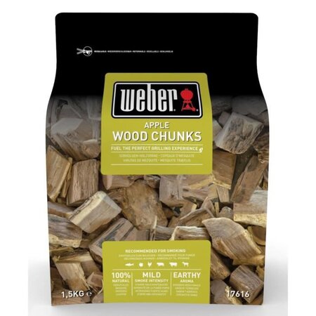 WEBER Gros morceaux de bois de fumage Pomme