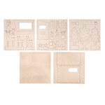 pces bois insér..Anim.de forêt FSCMixCre  nature  45 pces  1kit