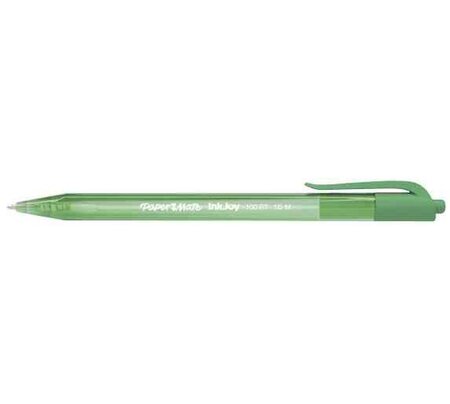 Stylo à bille InkJoy Rétractable 100 RT Pointe moyenne Vert PAPER MATE