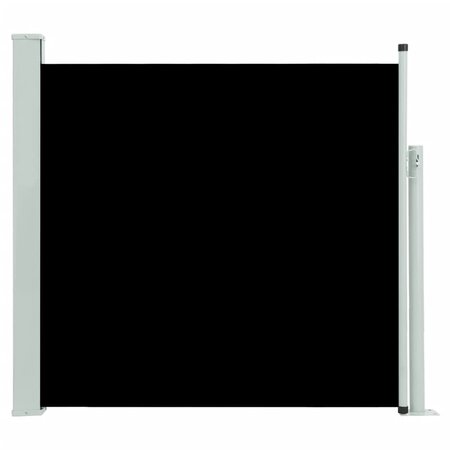 vidaXL Auvent latéral rétractable de patio 170x300 cm Noir