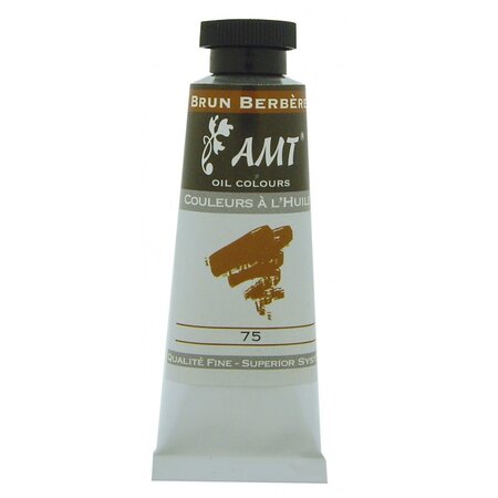 Peinture à l'huile fine en tube brun berber 45ml - amt