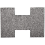 Panier en feutrine gris Petit modèle