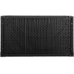 Tectake coffre de jardin oslo structure en aluminium 145x82 5x79 5cm - noir